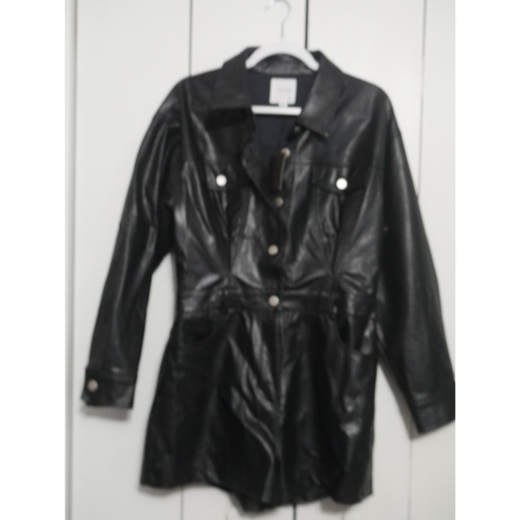 LesLis - Faux Leather Romper- Size M - NWT